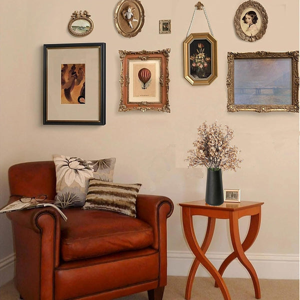 Sylaryn Mandy's Light Brown Artificial Baby’s Breath European Flowers 6 Bundles Silk Gypsophila with Bendable Stems for Fall Valentine's Day and New Year Centerpiece Wedding Decor and Table Arrangements