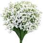 Sylaryn 7-Pcs 21” Secure-Stem Realistic Artificial White Babys Breath (Gypsophila) Flowers with No-Shedding Design — Perfect for Wedding Centerpieces, Home Decor & Vase Fillers