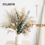 Sylaryn Green Pampas Grass Boho Bouquet – Exquisite Lavender and Eucalyptus Dried Flower Arrangements for Western Boho Decor – Rustic Flowers for Your Bohemian Home, Bedroom, and Wedding Table Décor